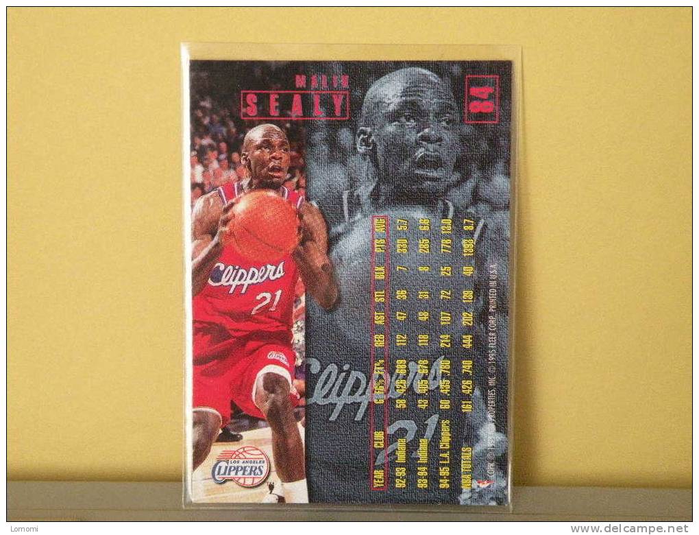Los Angeles Clippers - 95/96 ( Carte ) Malik SEALY - N.B.A .n°84 . 2 Scannes - Los Angeles Clippers