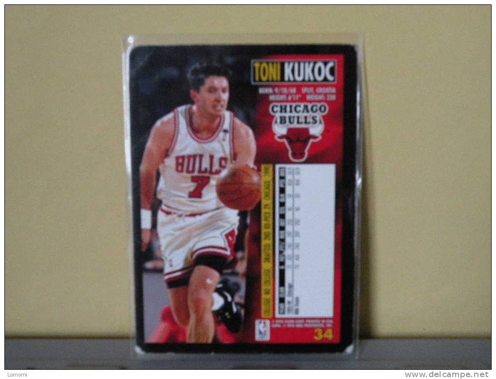 Chicago Bulls - 94/95 ( Carte ) Toni KUKOC  - N.B.A . N° 34 . 2 Scannes - Chicago Bulls