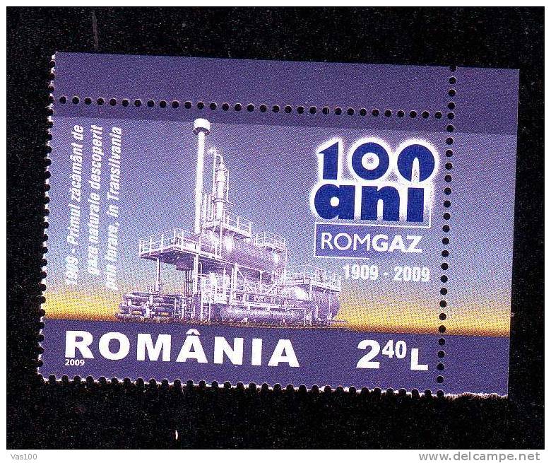 ROMGAZ - Society Of Natural Gas - 2009  Stamp ,MNH, Romania. - Gaz