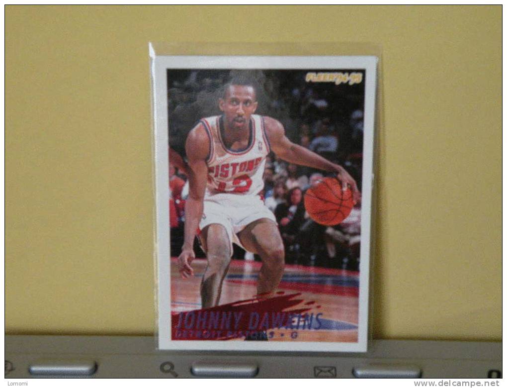 Deltroit Pistons , 94/95- Carte  Basketball - Johnny DAWKINS - N.B.A . N° 65. 2 Scan - Detroit Pistons