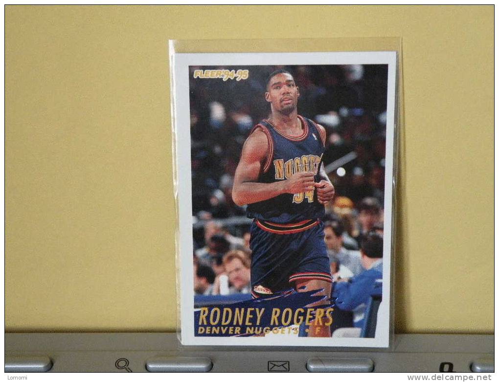 DENVER NUGGETS, 94/95- Carte  Basketball - Rodney Rogers - N.B.A . N° 59. 2 Scan - Denver Nuggets
