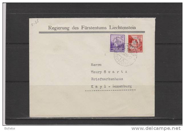Liechtenstein  -  Lettre Sde Ervice  De 1935 - Lettres & Documents