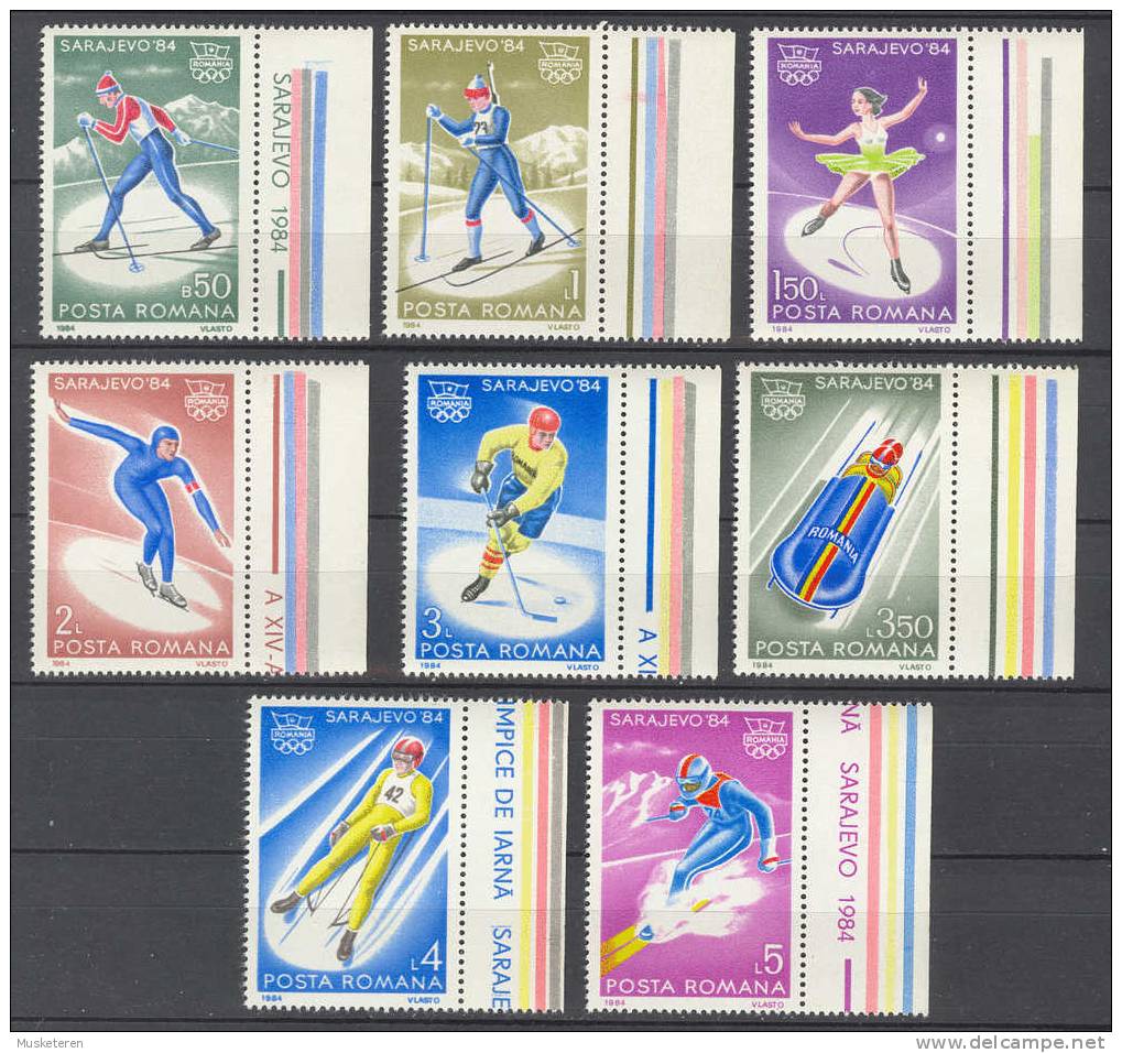 Romania 1984 Mi. 4003-10 Olympic Games Olympische Winterspiele Sarajevo MNH - Unused Stamps