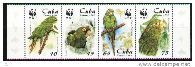 CUBA 1998 - CONURE - WWF - PROTECTION DE LA FAUNE (4) - Ongebruikt