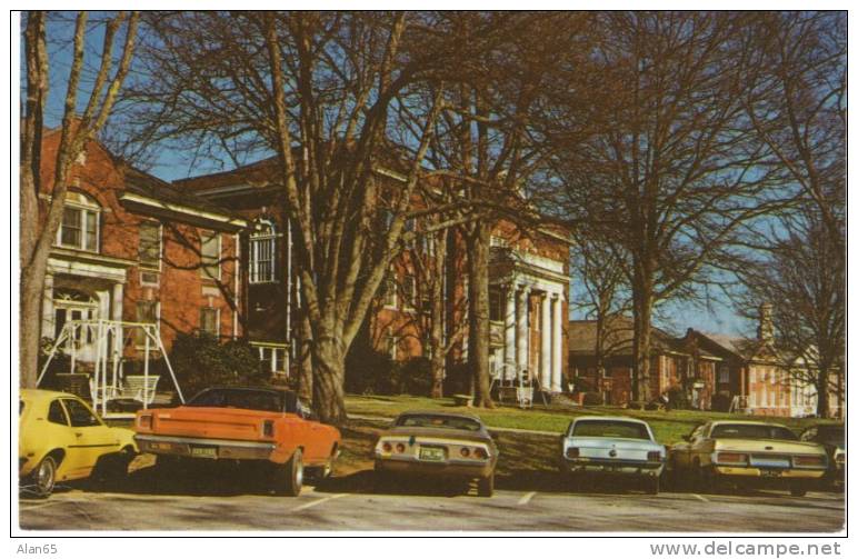 Anderson College, Anderson SC, American Hot Rod Auto, Mustang, Camaro, On C1970s Vintage Postcard - Autres & Non Classés