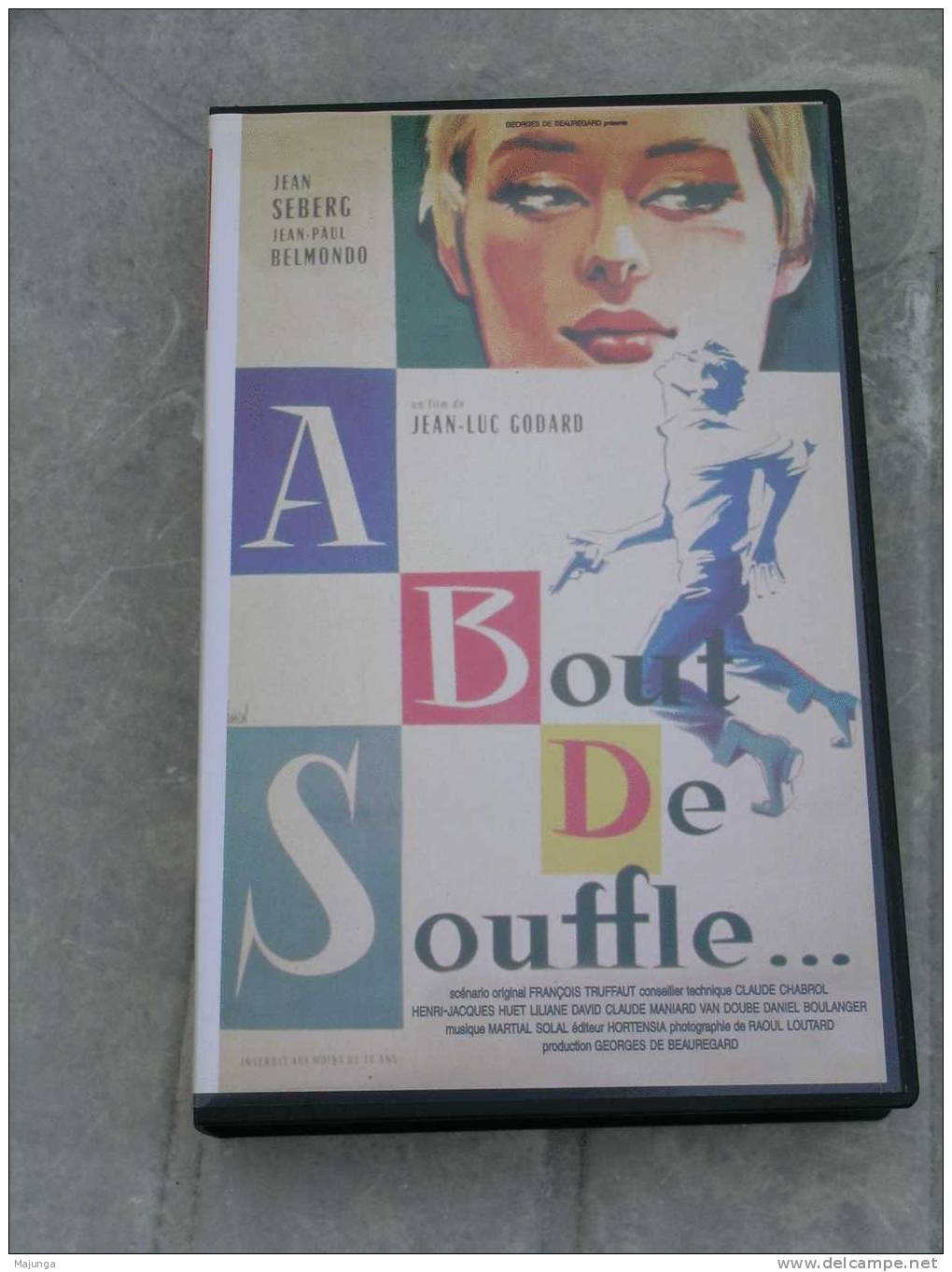 A BOUT DE SOUFFLE - BELMONDO-SEBERG-DOUDE-MELVILLE-HANIN-TRUFFAUT- GODARD - Drame