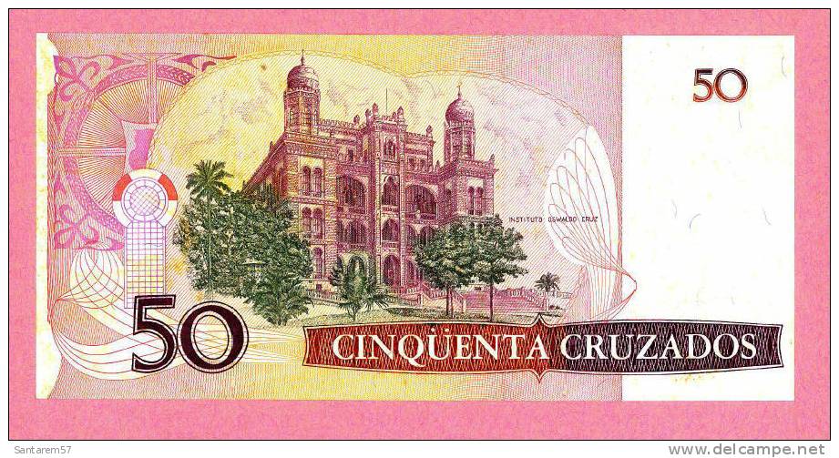 Billet De Banque Nota Banknote Bill 50 CINQUENTA CRUZADOS BRESIL BRAZIL - Brasilien