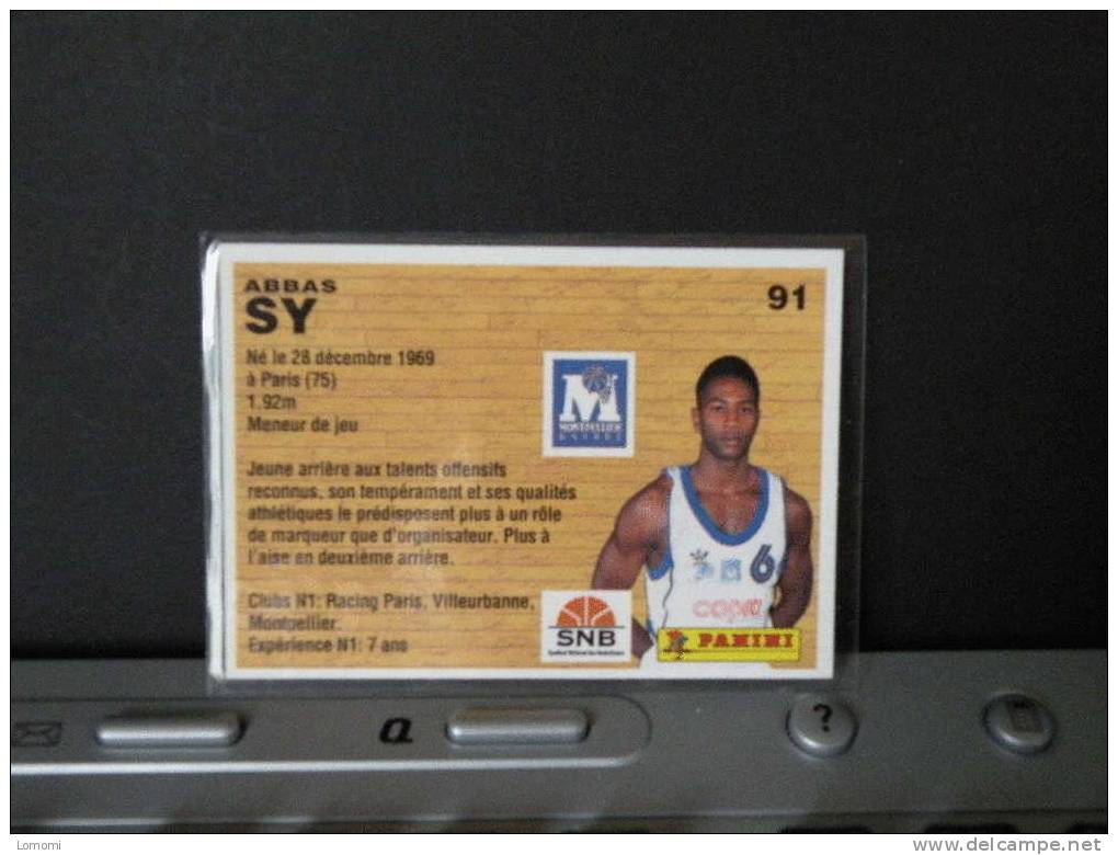 *Carte  Basketball  1994 -  Montpellier-  ABBA SY  - N° 91 - Abbigliamento, Souvenirs & Varie