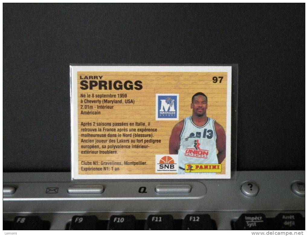 Carte  Basketball  1994 -  Montpellier-  Larry SPRIGGS  - N° 97 - 2scan - Apparel, Souvenirs & Other