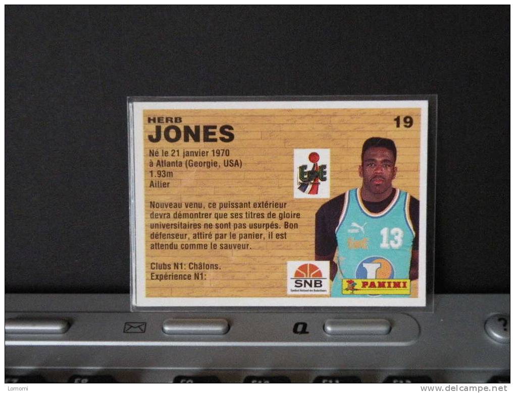 Carte  Basketball  1994 - Châlons -  Herb JONES - N° 19 - 2scan - Kleding, Souvenirs & Andere