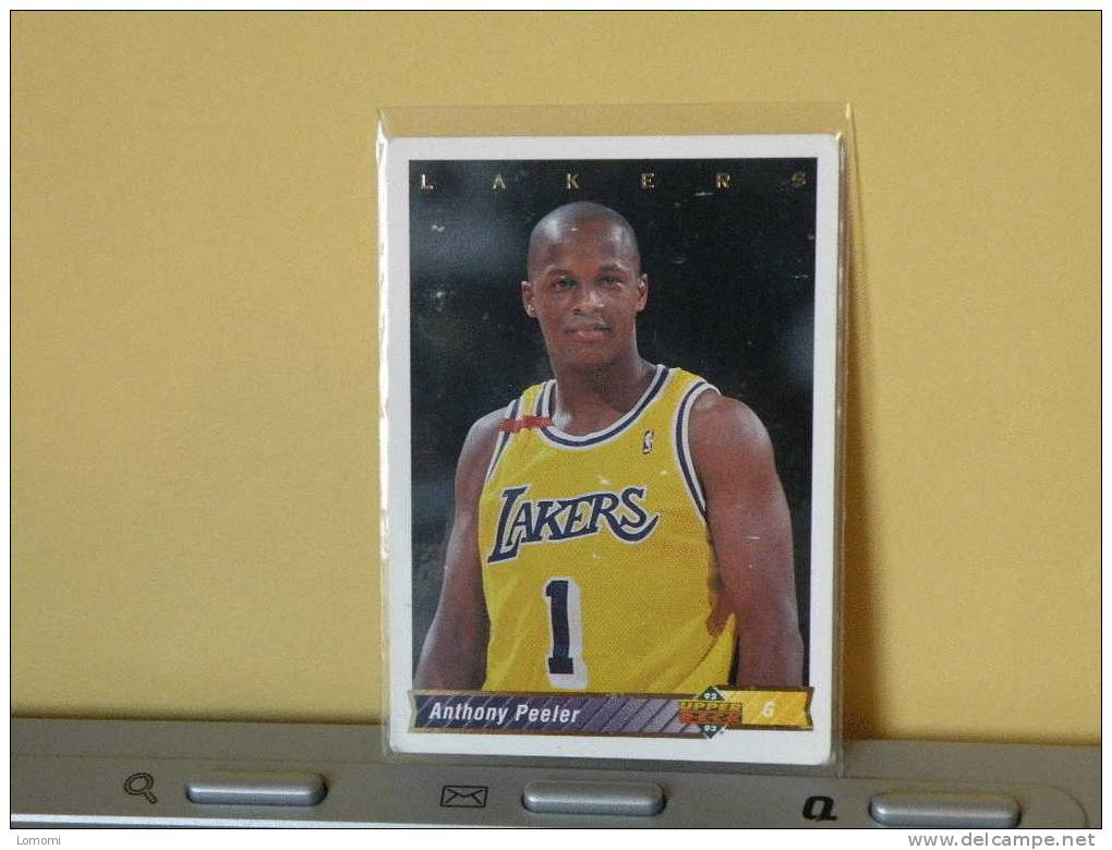 Carte  Basketball, 1992/93/94 - Anthony Peeler - N° 191 - 2 Scan - Los Angeles Lakers