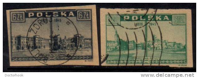 POLAND   Scott #  374-9  F-VF USED - Usados