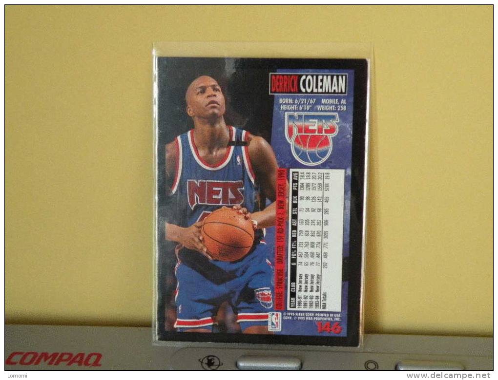 Carte  Basketball US 1992/93/94/95/96 - Derrick COLEMAN - N° 146 - 2 Scan - New Jersey Nets