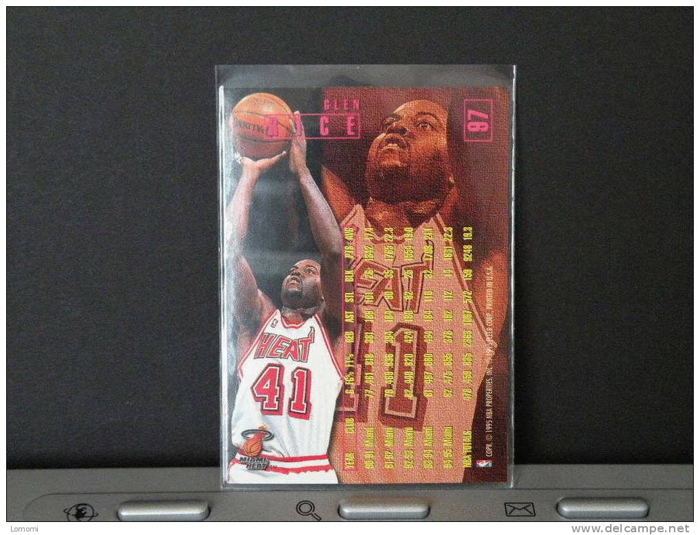 Carte  Basketball US 1992/93/94/95/96 - Glen RICE - N° 97 - 2 Scan - Miami Heat