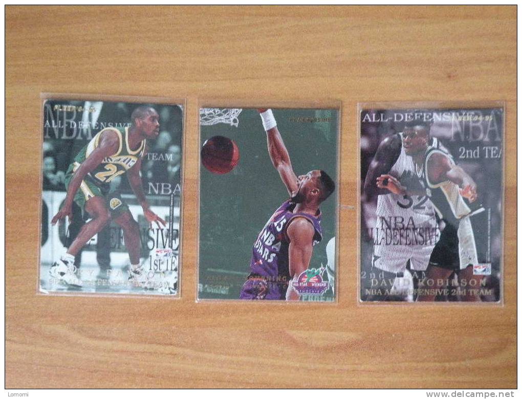 Carte  Basketball US 1992/93/94/95/96 -  Lot 3 Cartes 6 Joueurs - N°  - 2 Scan - Other & Unclassified