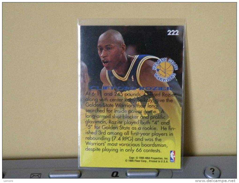 Carte  Basketball US 1992/93/94/95/96 - Clifford Rozier - N° 222 - 2 scan