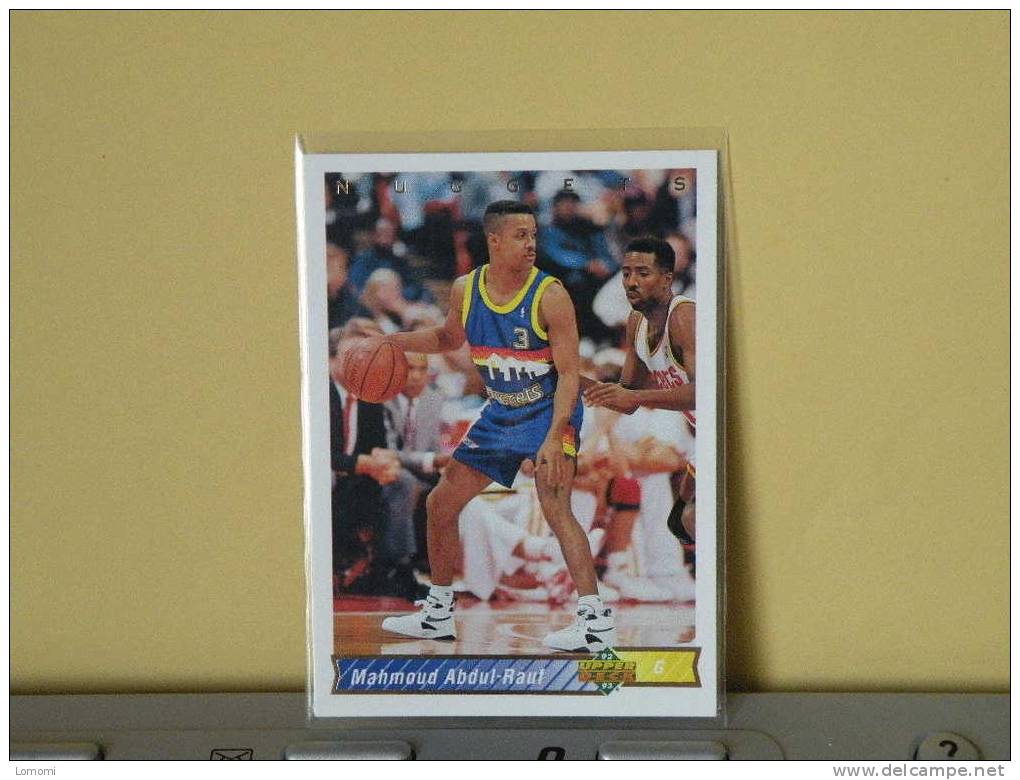 Carte  Basketball US 1992/93/94/95/96 -  Mahmoud Abdul Rauf  - N° 140 - 2 Scan - Denver Nuggets