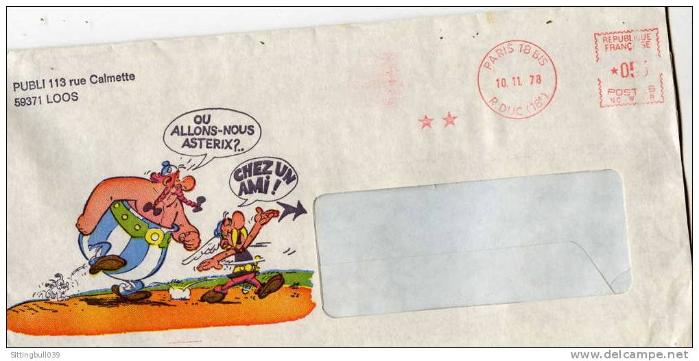 ASTERIX. PETITE ENVELOPPE COMPLÈTE DE SES PUB PAR LES ED. CULTURE ART LOISIRS 1978, POUR LA SORTIE DE TOUT ASTERIX. RARE - Advertisement