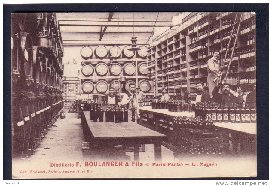 93 - CPA PARIS PANTIN - DISTILLERIE BOULANGER LE MAGASIN GROS PLAN - Pantin