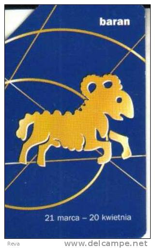 POLAND 25 U  WESTERN ZODIAC  ARIES  ANIMAL CARTOON  SPECIAL PRICE !! READ DESCRIPTION !! - Polen