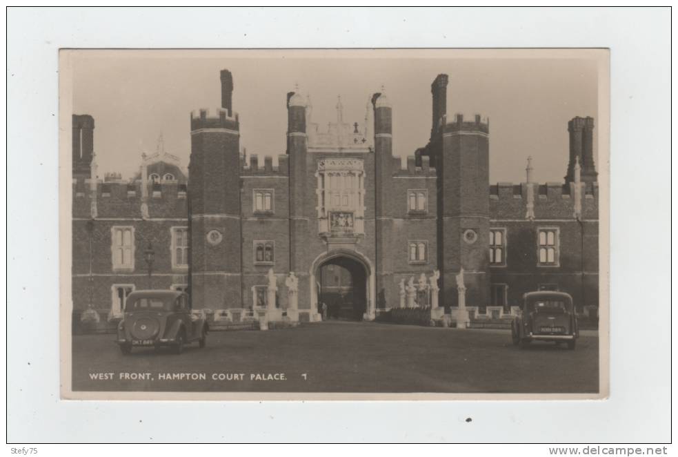 West Front-hampton Court Palace-cars - Middlesex