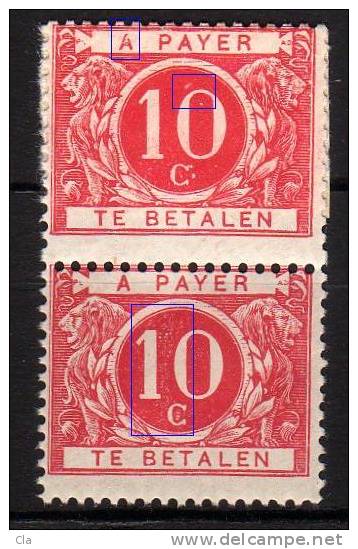 TX  5  **  Paire  Voir A  Points  Nuées - Timbres