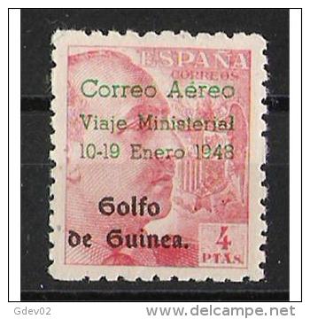 GUI272-L3474.SOBRE CARGADO.Guinee.GUINEA ESPAÑOLA .Aereo.Franco 1948.(Ed 272**) Sin Charnela.. - Spaans-Guinea