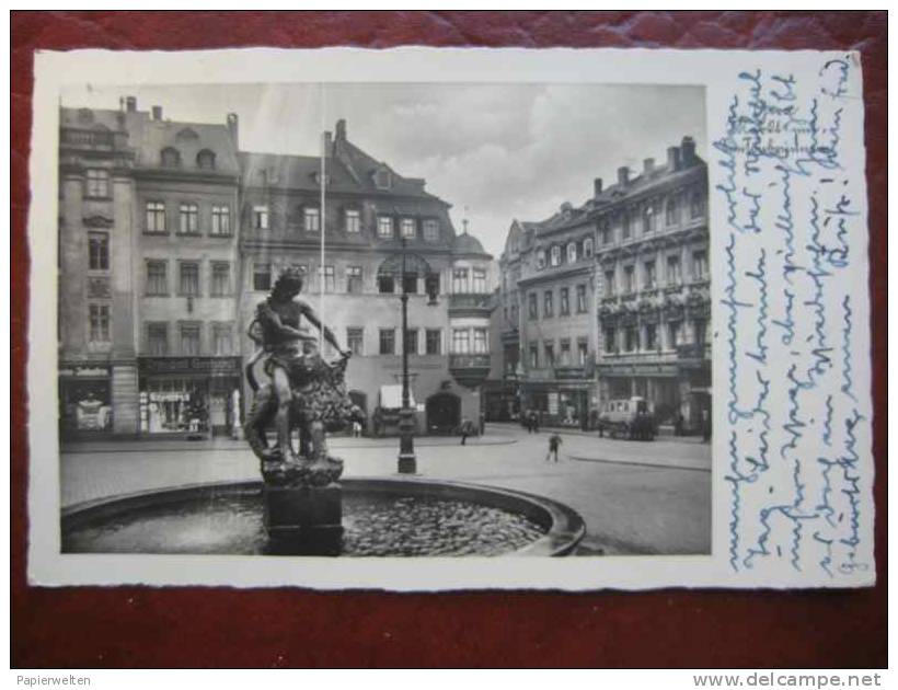 Gera - Markt Mit Simsonbrunnen - Gera