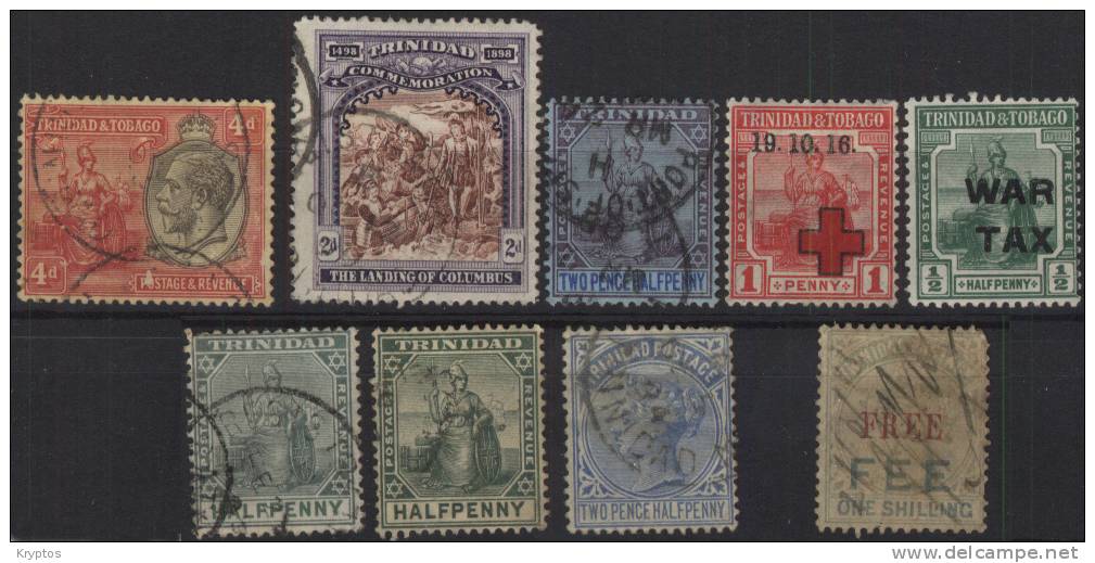 Trinidad - 9 Stamps In Mixed Condition - Trinidad En Tobago (1962-...)