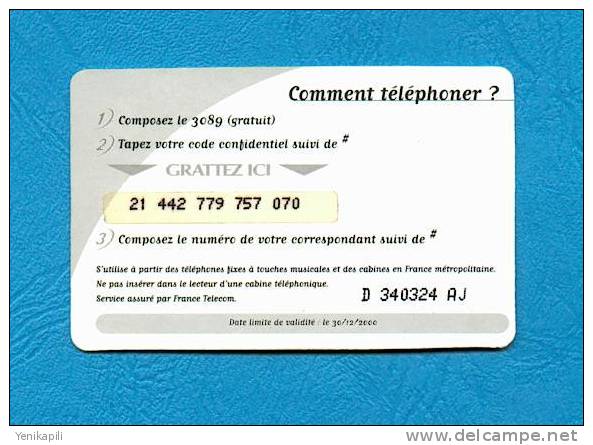 ( 2506 ) - TICKET  TELEPHONE - Lavande  1   - ***  TBE  *** - Voir Scan - - FT