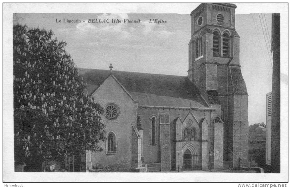 CPA  - BELLAC (HAUTE-VIENNE) L'EGLISE - Bellac