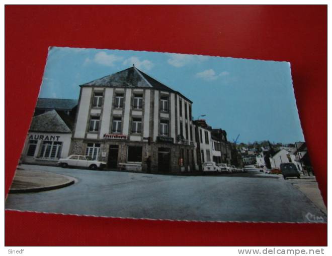 56 LOCMINE Hotel RESTAURANT De L ARGOAT  Circulee 1972 Voitures Peugeot  PUB Kronenbourg  Edit Cim  N° Ac 21  Morbihan - Locmine