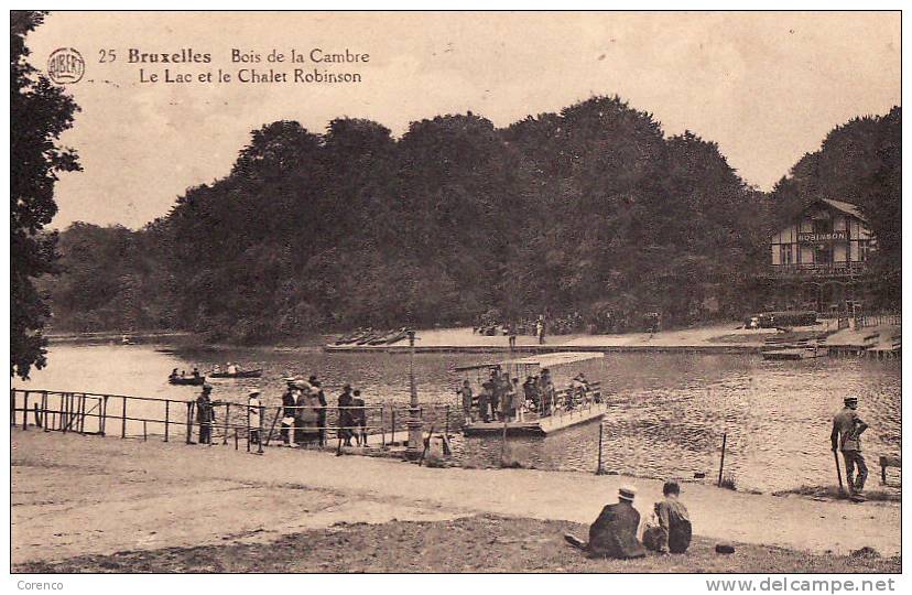 2467  BRUXELLES    Bois De La Cambre Chalet Robinson  Circulée 1935 - Forêts, Parcs, Jardins