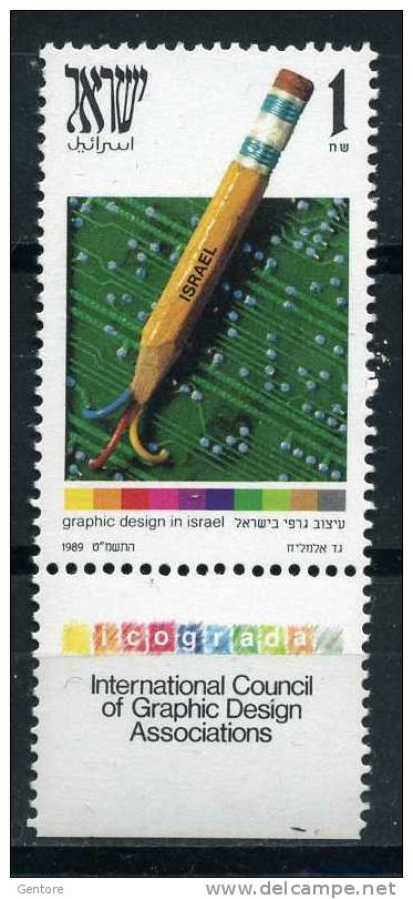 ISRAEL 1989  Graphic   Cpl Set Of    Yvert Cat. N° 1073  Absolutely Perfect MNH ** - Verzamelingen, Voorwerpen & Reeksen