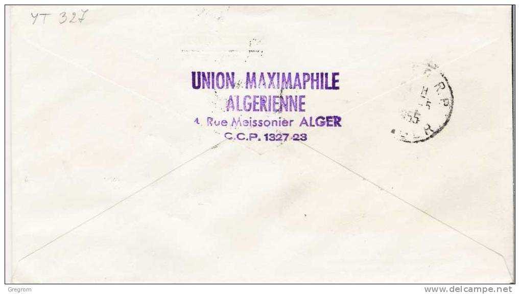 ALGERIE , FDC Enveloppe 1er Jour  : Yt 327, Obl Alger 28/05/1955 , Bi-millénaire De TIPASA - FDC