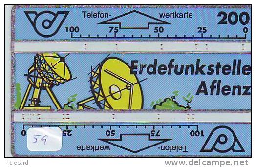 Télécarte AUTRICHE  Satellite Antenne ESPACE (59) Telefonkarte  Satellitenschüsssel Phonecard -  Antenna - Ruimtevaart