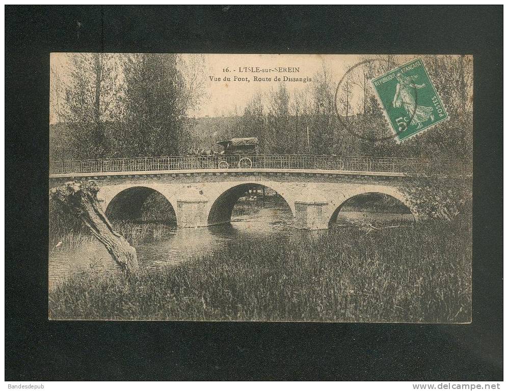 L' Isle Sur Serein (89) - Vue Du Pont Route De Dissangis ( Animée Attelage Chaussures Au Phénix Ed. POTHAIN 16) - L'Isle Sur Serein