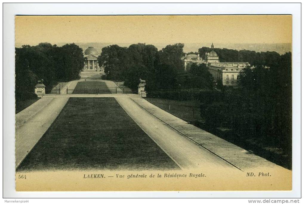 Bruxelles - Brussel - Vue Générale De La Résidence Royale - Mehransichten, Panoramakarten