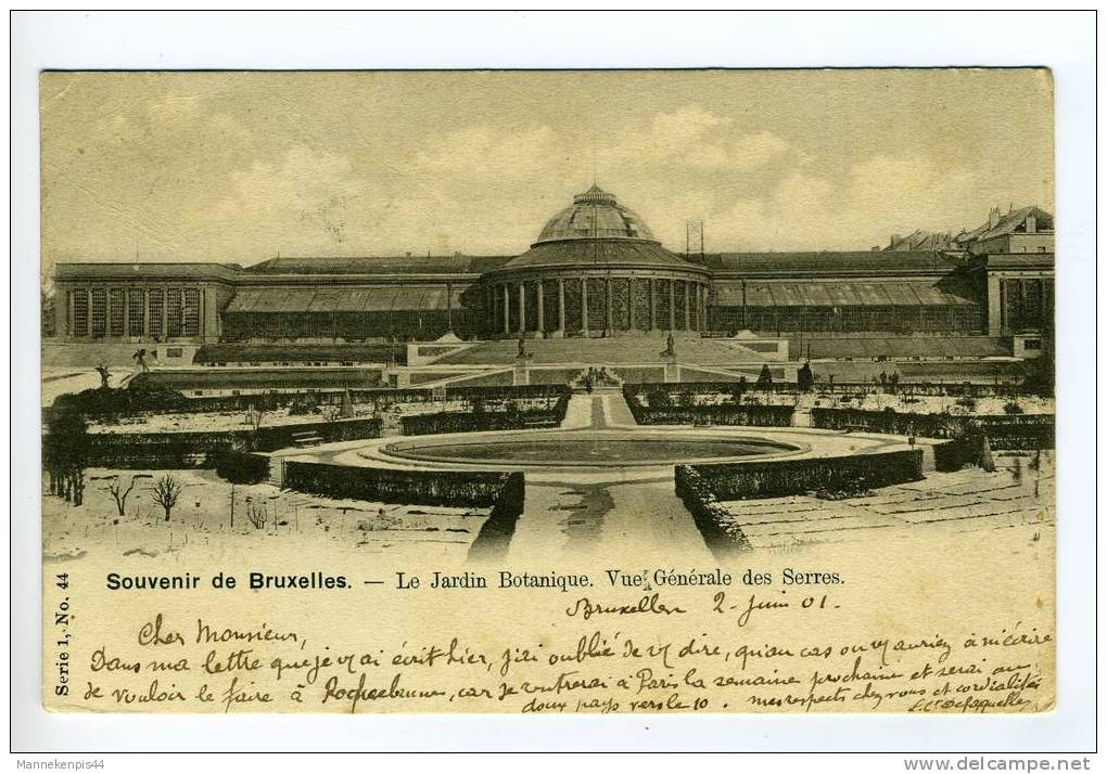 Bruxelles - Brussel - Le Jardin Botanique. Vue Générale Des Serres - Serie 1 N° 44 - Bossen, Parken, Tuinen