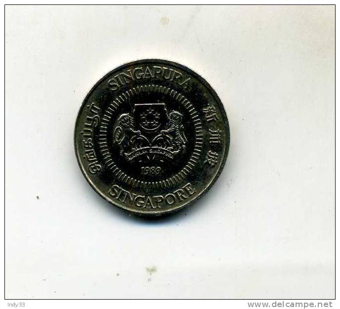 - MONNAIE SINGAPOUR . 50 CENTS  1989 - Singapore