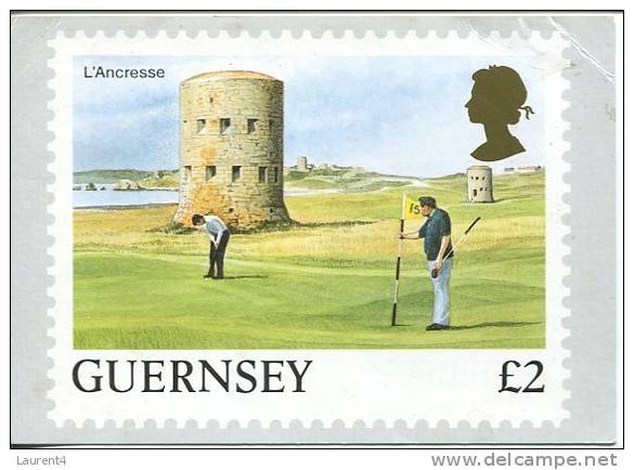 1 X Golf Postcard - Guernsey Golf - Golf