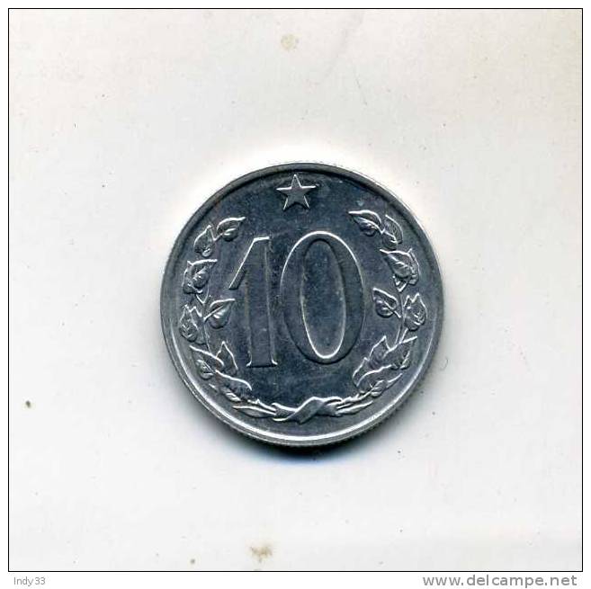 - MONNAIE TCHECOSLOVAQUIE . 10 HALERU 1966 - Tschechoslowakei