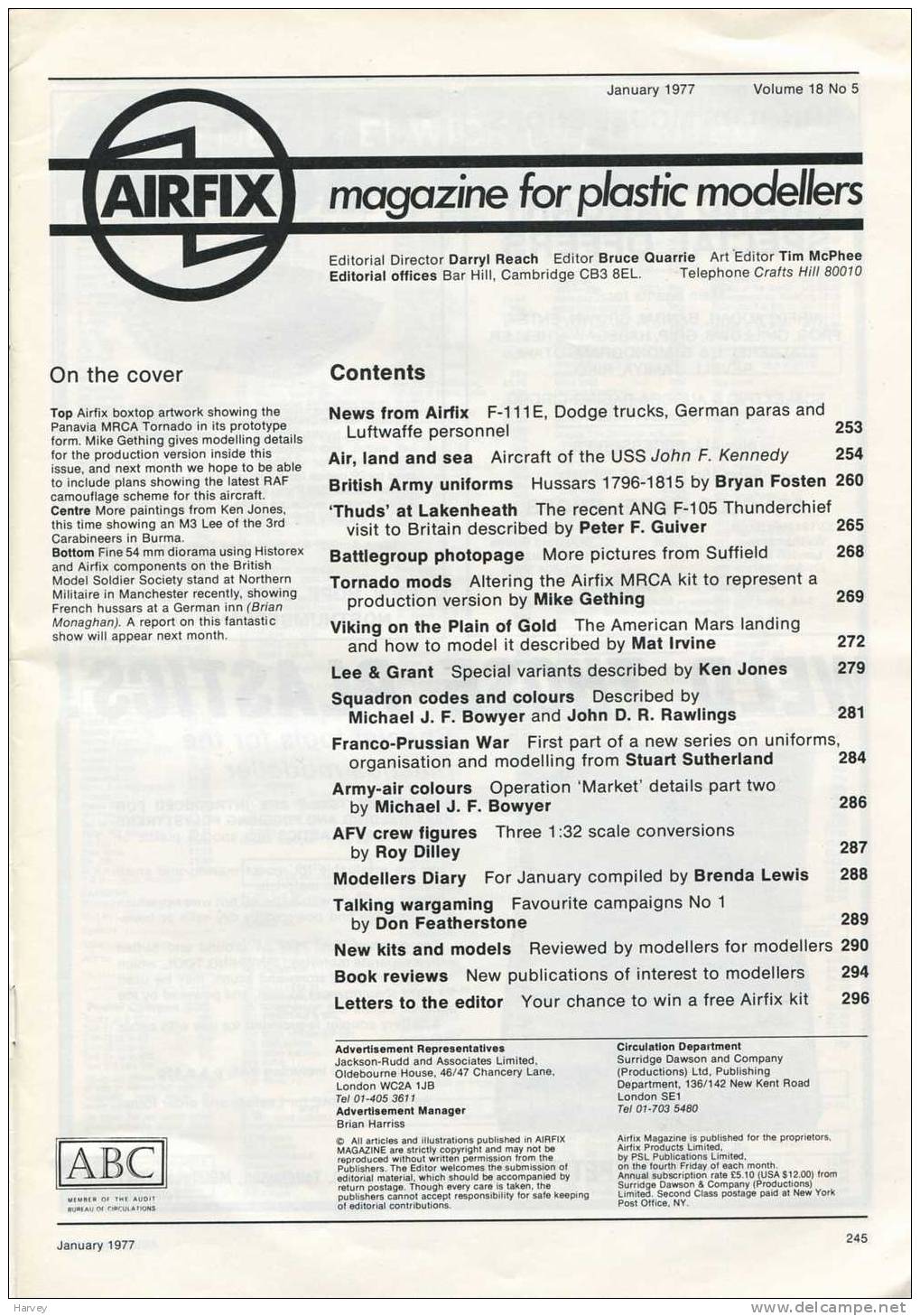 Airfix Magazine January 1977 - Great Britain