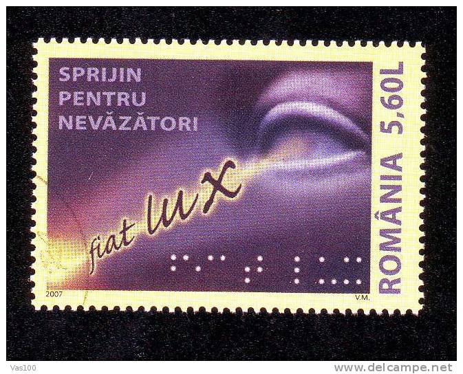 Romania 2007 SUPPORT FOR THE BLIND ,CTO,VFU. - Used Stamps