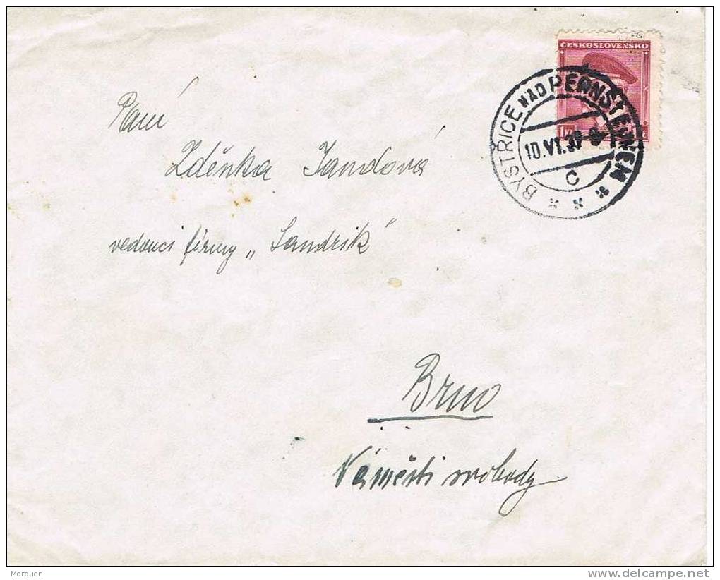 Carta BYSTRICE (Checoslovaquia) 1937 - Lettres & Documents