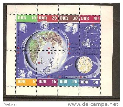 DSP545/ Weltraumflüge (soace) , 5 Jahre, Kleinbogen 1962, Mi.Nr. 926-32 ** - 1950-1970