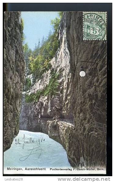 CPA MEIRINGEN, Aareschlucht--SUIT38-57 - Meiringen