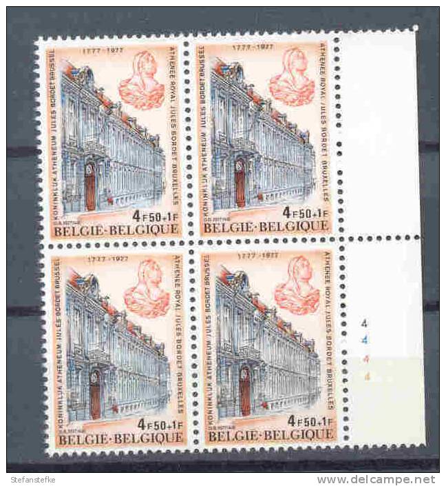 Belgie Belgique Ocb Nr :  1843 ** MNH  (zie Scan) Plaatnummer 4 - 1971-1980