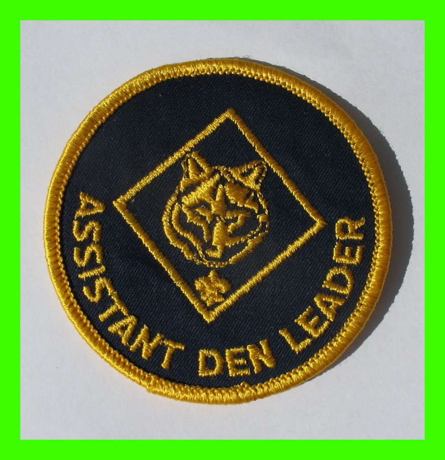 SCOUTING PATCHES - ASSISTANT DEN LEADER - POSITION PATCH - - Scoutisme