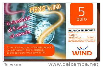 X WIND RICARICA EURO - Timbres & Monnaies